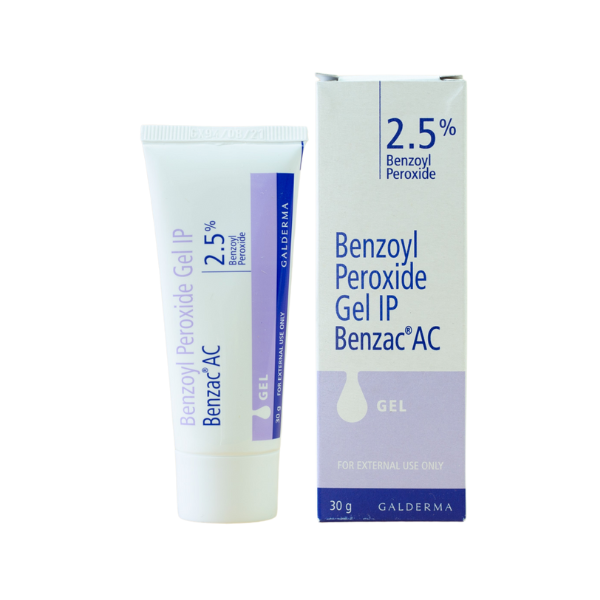 Gel trị mụn Benzac AC Gel IP 2.5% Benzoyl Peroxide 30g