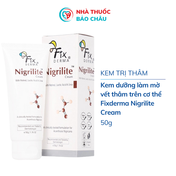Kem dưỡng làm mờ vết thâm trên cơ thể Fixderma Nigrilite Cream 50g