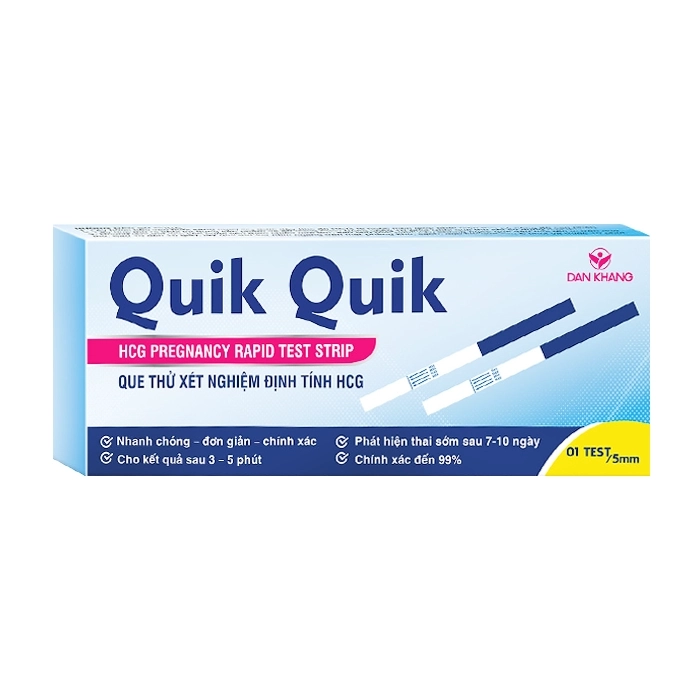 Que thử thai Dân Khang Quik Quik Hộp 1 que