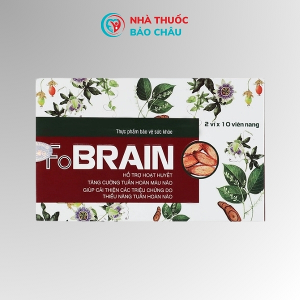 Viên uống Fobrain Fobelife hỗ trợ tăng cường mạch máu não